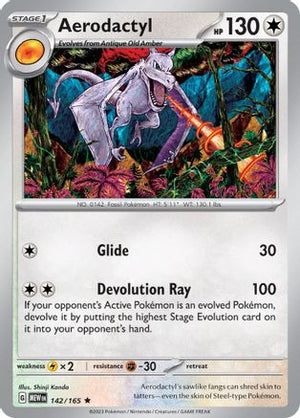 Aerodactyl 142 - SV Scarlet and Violet 151 Holofoil - Poke-Collect