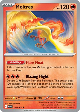 Moltres 146 - SV Scarlet & Violet 151 Holofoil - Poke-Collect