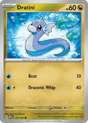 Dratini 147 - SV Scarlet & Violet 151 Reverse Holofoil - Poke-Collect