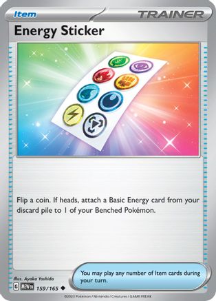 Energy Sticker 159 - SV Scarlet and Violet 151 Reverse Holofoil - Poke-Collect
