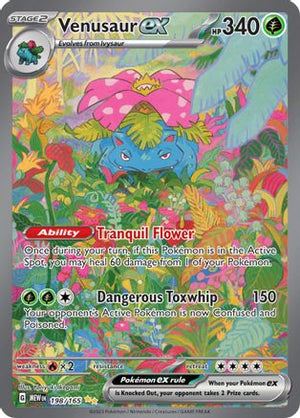 Venusaur ex - 198/165 198 - SV Scarlet and Violet 151 Holofoil