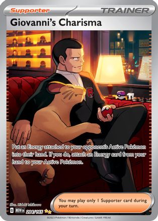 Giovanni's Charisma - 204/165 204 - SV Scarlet and Violet 151 Holofoil - Poke-Collect