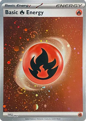 Basic Fire Energy (Cosmos Holo) 2 - SVE Scarlet & Violet Energies Holofoil - Poke-Collect