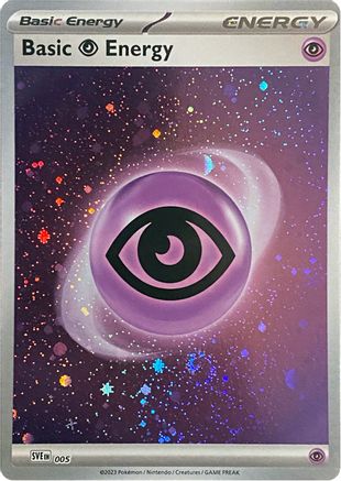 Basic Psychic Energy (Cosmos Holo) 5 - SVE Scarlet & Violet Energies Holofoil - Poke-Collect