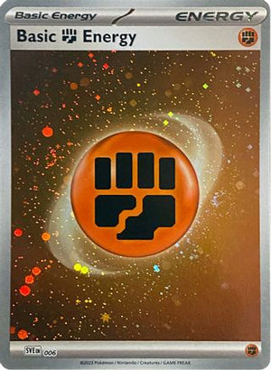 Basic Fighting Energy (Cosmos Holo) 6 - SV01 Scarlet & Violet Base Set Holofoil - Poke-Collect
