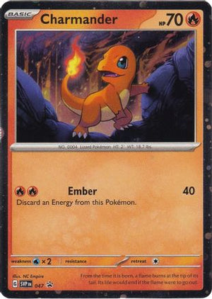 Charmander - 047 (Cosmos Holo) 47 - SV Scarlet & Violet Promo Cards Holofoil