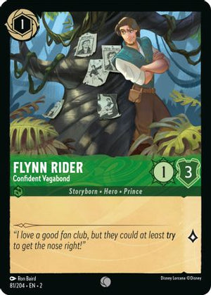 Flynn Rider - Confident Vagabond (81/204) - Rise of the Floodborn Cold Foil