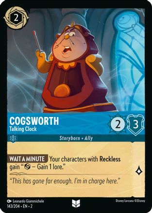 Cogsworth - Talking Clock (143/204) - Rise of the Floodborn