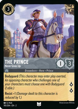 The Prince - Never Gives Up (195/204) - Rise of the Floodborn Cold Foil