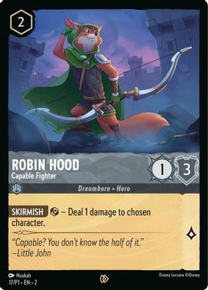 Robin Hood - Capable Fighter (17) - Disney Lorcana Promo Cards Cold Foil