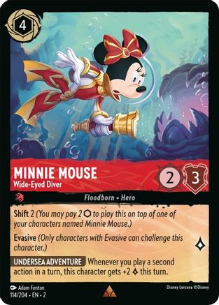 Minnie Mouse - Wide-Eyed Diver (114/204) - Rise of the Floodborn