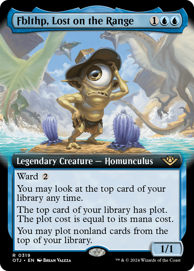 Fblthp, Lost on the Range (OTJ-319) - Outlaws of Thunder Junction: (Extended Art) Foil - Poke-Collect