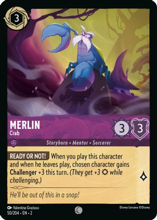 Merlin - Crab (50/204) - Rise of the Floodborn Cold Foil