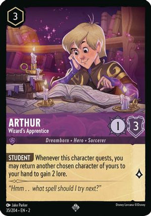 Arthur - Wizard's Apprentice (35/204) - Rise of the Floodborn Cold Foil