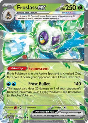 Froslass ex 3 - SV04 Paradox Rift Holofoil