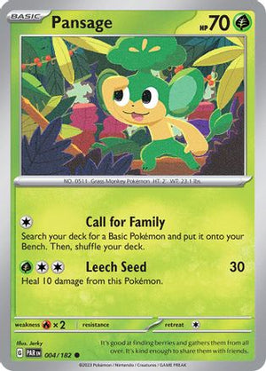 Pansage 4 - SV04 Paradox Rift - Poke-Collect