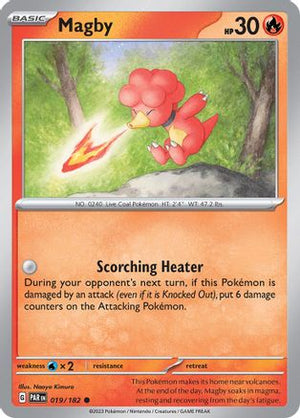 Magby - 019/182 19 - SV04 Paradox Rift Reverse Holofoil - Poke-Collect