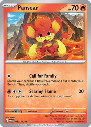 Pansear 20 - SV04 Paradox Rift Reverse Holofoil - Poke-Collect