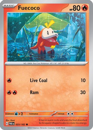 Fuecoco 23 - SV04 Paradox Rift Reverse Holofoil - Poke-Collect