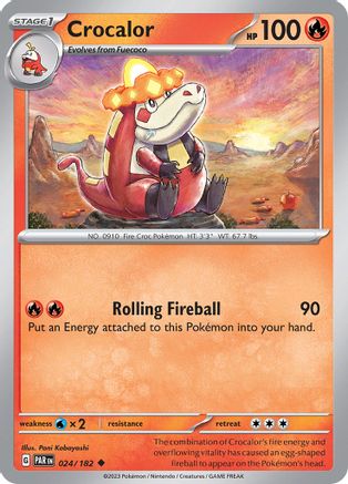 Crocalor 24 - SV04 Paradox Rift Reverse Holofoil - Poke-Collect