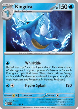 Kingdra 32 - SV04 Paradox Rift Reverse Holofoil - Poke-Collect