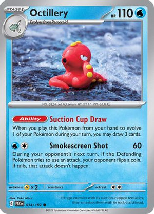 Octillery 34 - SV04 Paradox Rift Reverse Holofoil - Poke-Collect