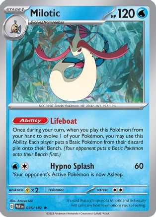 Milotic 36 - SV04 Paradox Rift Reverse Holofoil - Poke-Collect