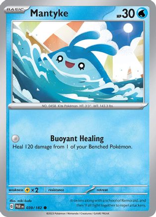 Mantyke - 039/182 39 - SV04 Paradox Rift Reverse Holofoil - Poke-Collect
