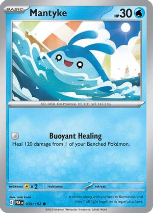Mantyke - 039/182 39 - SV04 Paradox Rift Reverse Holofoil - Poke-Collect