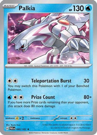 Palkia 40 - SV04 Paradox Rift Holofoil - Poke-Collect