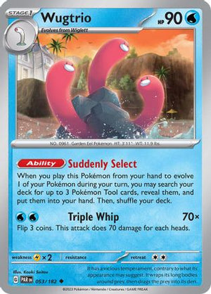 Wugtrio 53 - SV04 Paradox Rift Reverse Holofoil - Poke-Collect