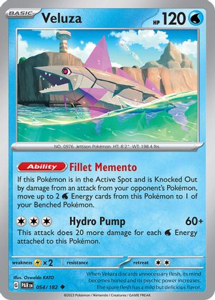 Veluza - 054/182 54 - SV04 Paradox Rift Reverse Holofoil - Poke-Collect