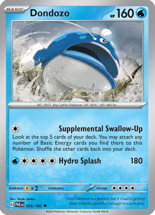 Dondozo 55 - SV04 Paradox Rift Reverse Holofoil - Poke-Collect
