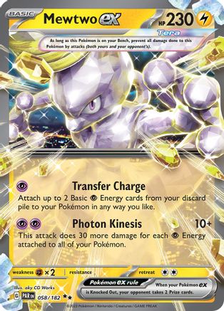 Mewtwo ex 58 - SV04 Paradox Rift Holofoil - Poke-Collect