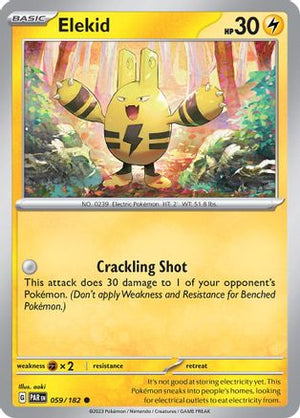 Elekid 59 - SV04 Paradox Rift Reverse Holofoil - Poke-Collect