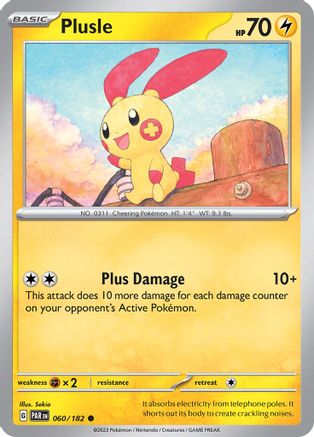 Plusle - 060/182 60 - SV04 Paradox Rift - Poke-Collect