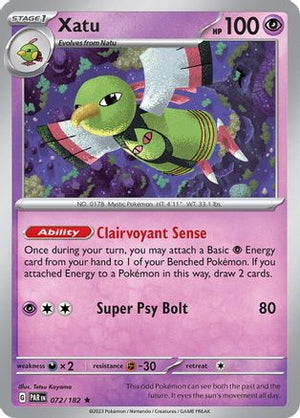 Xatu 72 - SV04 Paradox Rift Holofoil - Poke-Collect