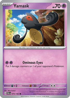 Yamask 75 - SV04 Paradox Rift Reverse Holofoil - Poke-Collect