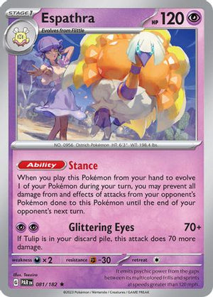 Espathra - 081/182 81 - SV04 Paradox Rift Reverse Holofoil - Poke-Collect