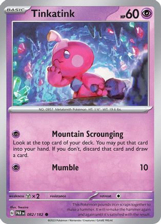 Tinkatink - 082/182 82 - SV04 Paradox Rift - Poke-Collect