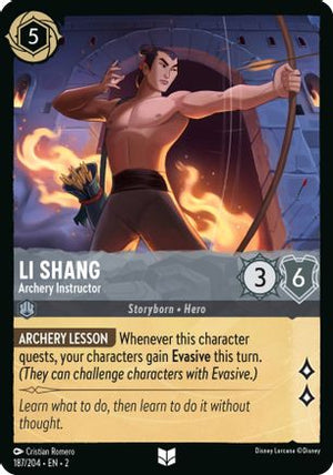 Li Shang - Archery Instructor (187/204) - Rise of the Floodborn Cold Foil