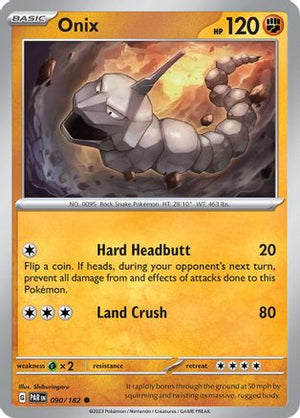 Onix 90 - SV04 Paradox Rift Reverse Holofoil - Poke-Collect