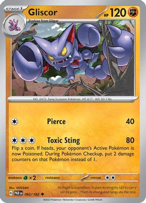 Gliscor 92 - SV04 Paradox Rift Reverse Holofoil - Poke-Collect