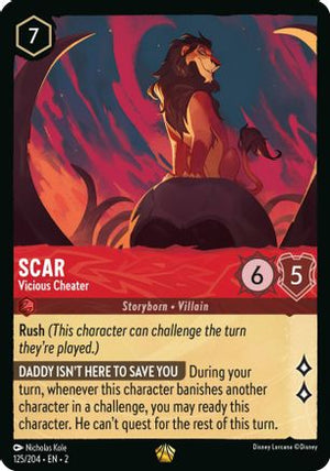 Scar - Vicious Cheater (125/204) - Rise of the Floodborn