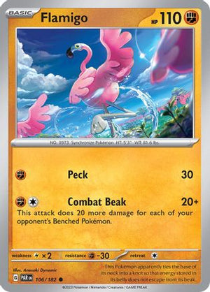 Flamigo 106 - SV04 Paradox Rift Reverse Holofoil - Poke-Collect