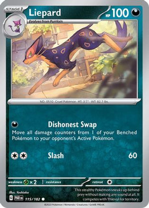 Liepard 115 - SV04 Paradox Rift - Poke-Collect