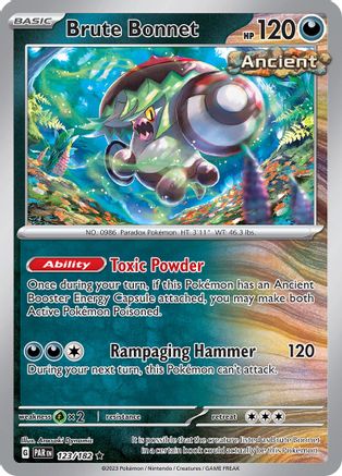 Brute Bonnet - 123/182 123 - SV04 Paradox Rift Reverse Holofoil - Poke-Collect