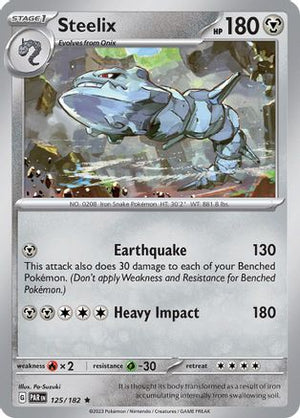 Steelix - 125/182 125 - SV04 Paradox Rift Holofoil - Poke-Collect