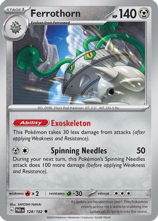 Ferrothorn - 128/182 128 - SV04 Paradox Rift Reverse Holofoil - Poke-Collect