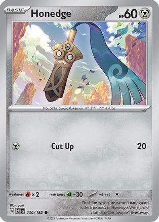 Honedge - 130/182 130 - SV04 Paradox Rift - Poke-Collect